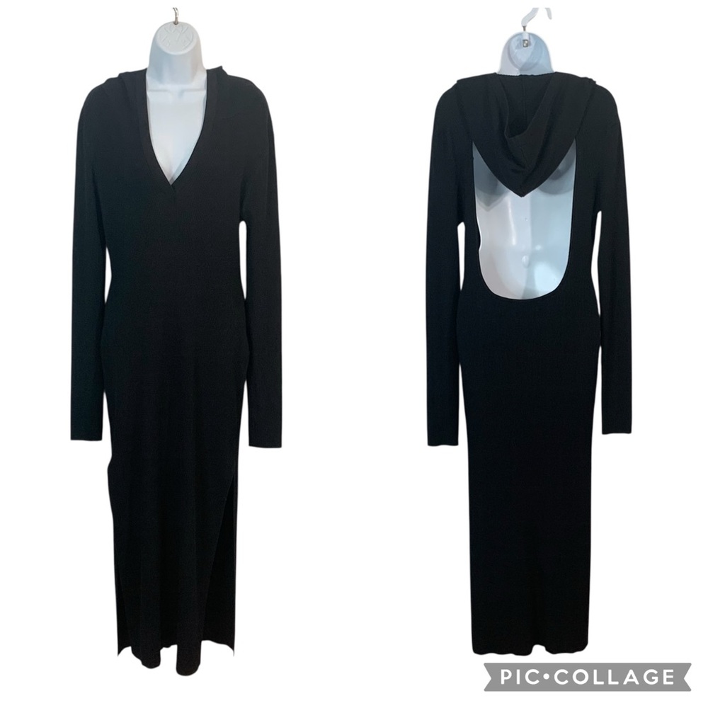 FASHION NOVA Moody Hooded Sweater Maxi Dress Sz XL